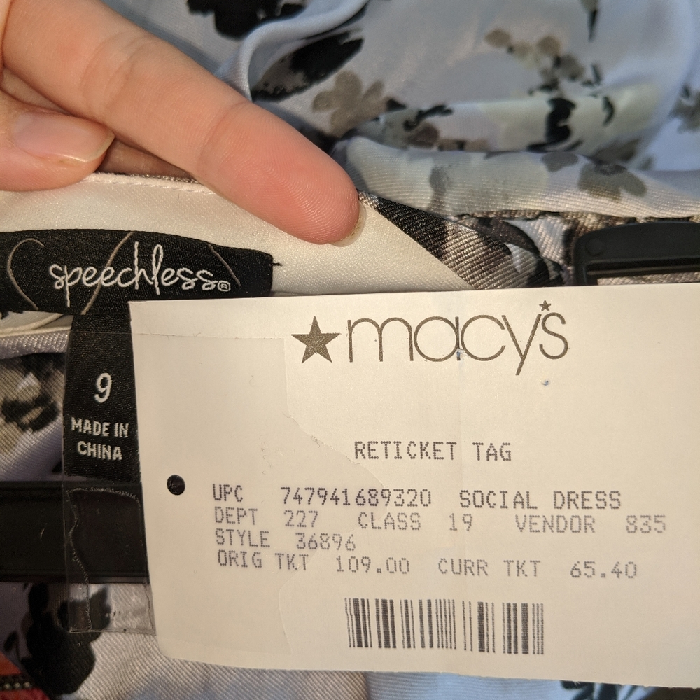 NWT Macy's Speechless Hi-Low Floral Skirt - Picture 5 of 16